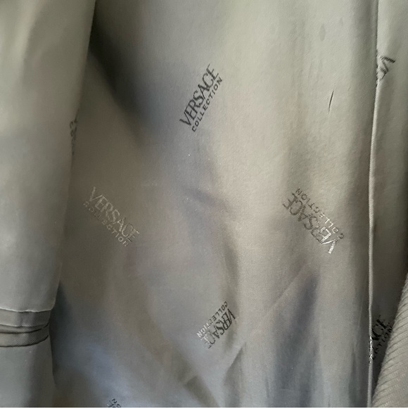 Versace Mens Black 100% Wool Single Breasted Blazer - Picture 6 of 16